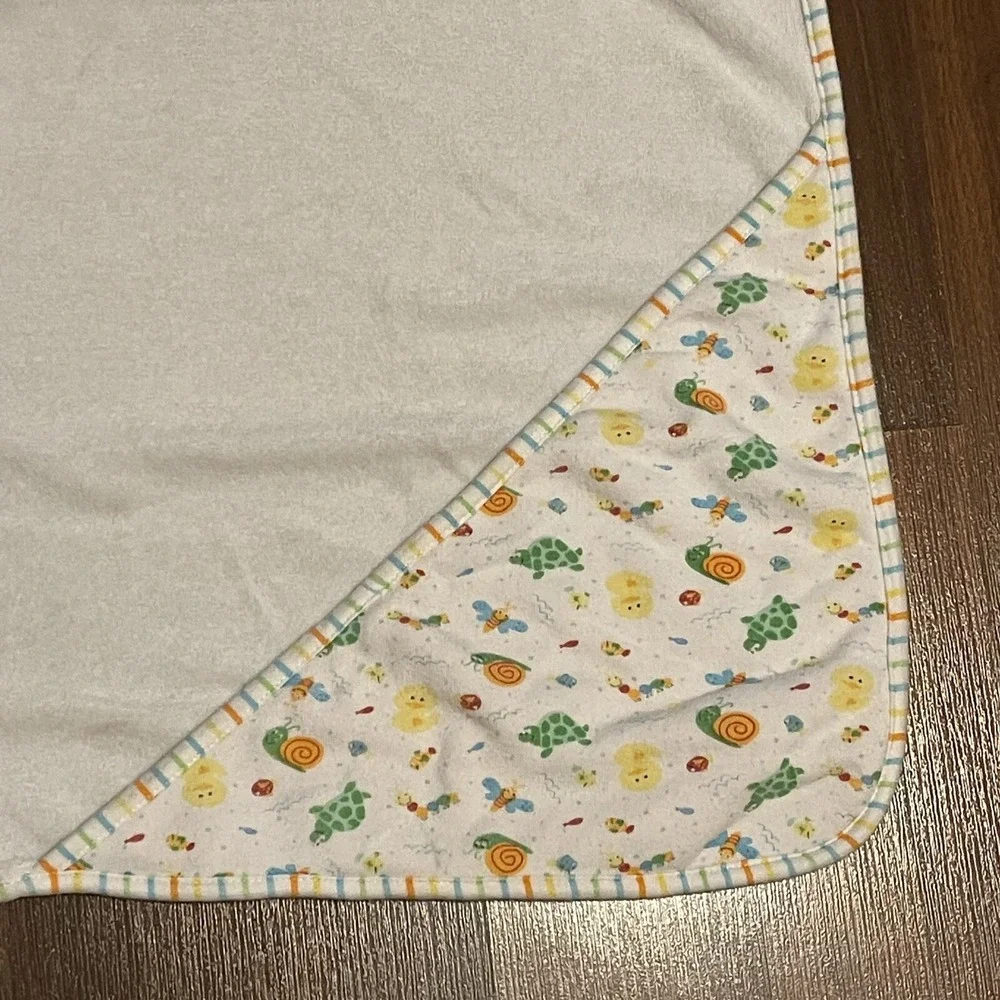 Toys Babies R Us Baby Blanket Bath Cape Ducks Turtle Snails Caterpillar Fish HTF